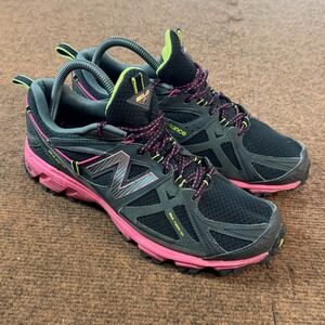 New Balance 610v3 Trail Running Shoes Womens 9 Black Pink All Terrain WT610BP3